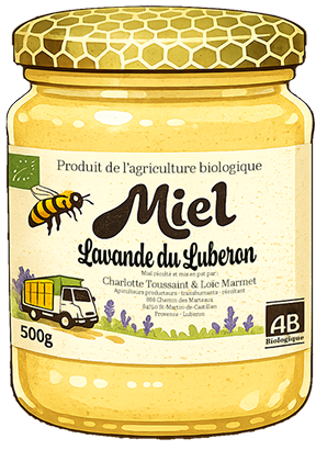 pot de miel de lavande