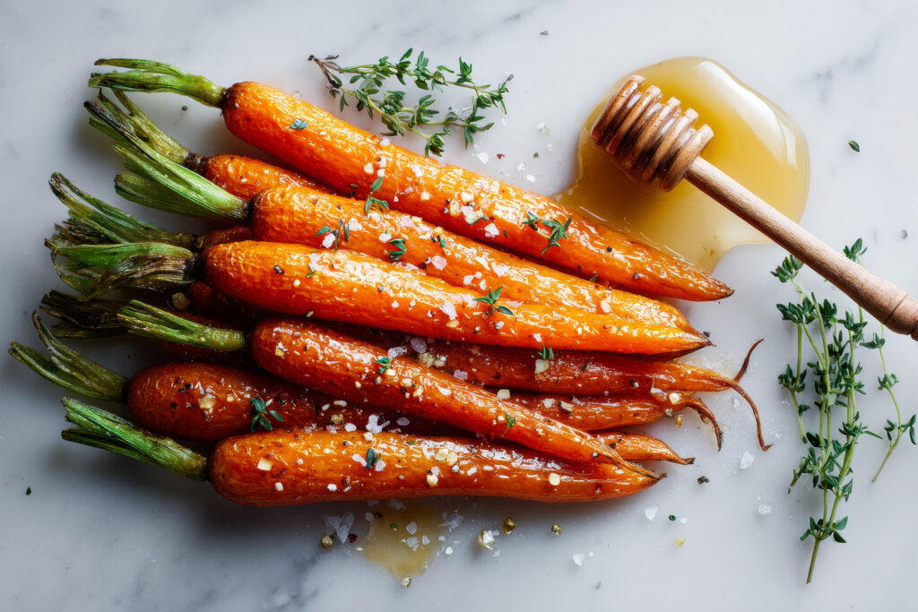 carottes rôties au miel